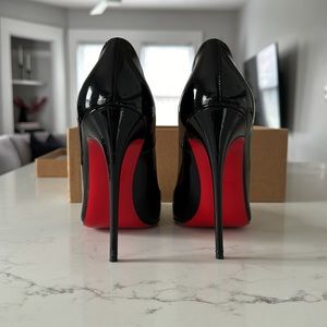 Christian Louboutin So Kate 120 Black Patent 37.5 (7.5)